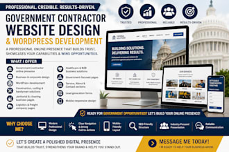 government contracting website with capability statement, and contractor website