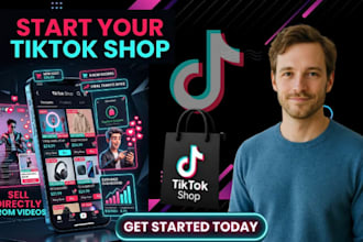 fix tiktok shop setup for USA and non residents approval and store setup
