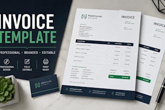 design a professional invoice template for your business