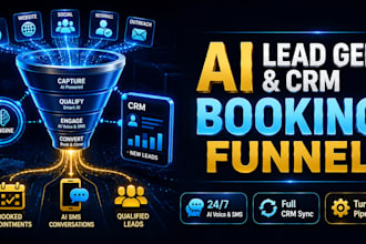 build an automated ai lead generation and CRM booking funnel