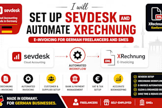 set up sevdesk and automate xrechnung e invoicing for german freelancers and sme
