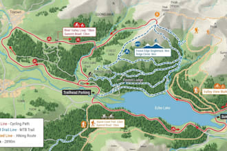 design cycling maps, bike trail maps and hiking route maps