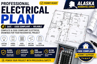 prepare alaska electrical plans lighting power layout and panel schedule