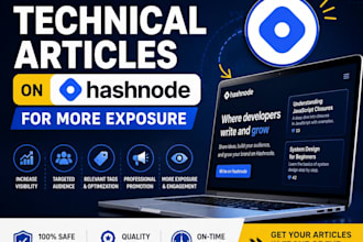 promote technical articles on hashnode for more exposure