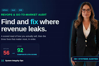 do a revops and go to market audit to find where revenue leaks