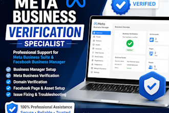 provide meta business suite and business verification support