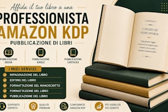 formattazione interna, editing e layout per ebook e paperback