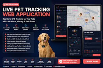 pet tracker website with live gps tracking