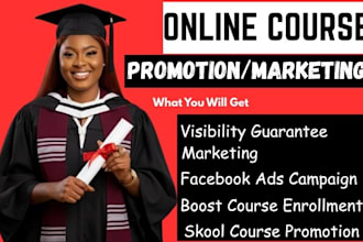 do udemy online course promotion, beacon ai student lead enrollment marketing