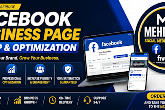 create and setup facebook business page
