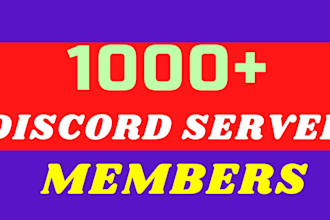 add 1000 discord server to real active members