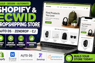 build a high converting shopify ecwid dropshipping store with autods