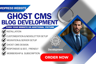 build ghost cms website blog newsletter and customize ghost theme