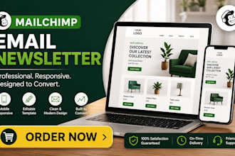 design a mailchimp email newsletter template