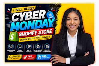 build cyber monday shopify store cyber monday shopify website that convert