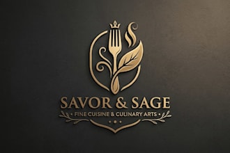 design a delicious food logo for your restaurant or brand