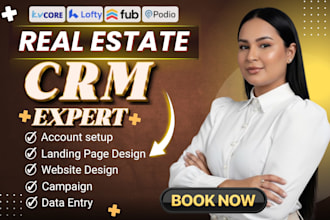 set up real estate CRM follow up boss lofty gohighlevel idx website real estate