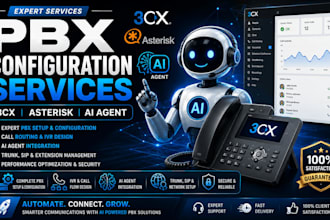 configure any pbx, sip trunk, voip system and ai voice agent