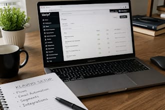 set up klaviyo for shopify with email flows and automation