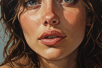 hand paint a custom landscape oil painting on art