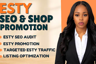 do etsy SEO, shop promotion and listing optimization