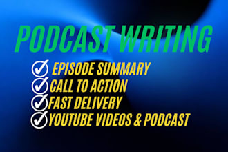 write SEO professional podcast show notes and podcast summary