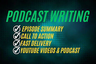write engaging podcast script