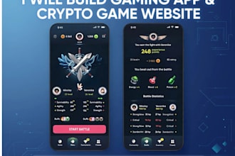 build a secured crypto game website and app