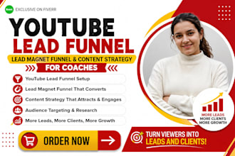 youtube lead funnel, lead magnet funnel and content strategy for coaches