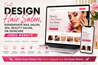 design hair salon barbershop nail spas beauty salon skincare jimdo website