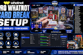 design whatnot obs overlays and set up sports card break streams