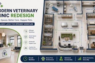 redesign your veterinary clinic with modern space planning solutions