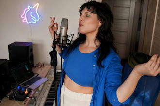 be your female custom song singer gospel rock singer piano choir christian song
