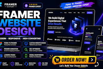 build framer website design framer animation framer expert figma to framer