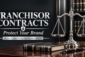 draft a legally binding franchise commercial agreement, fdd contract