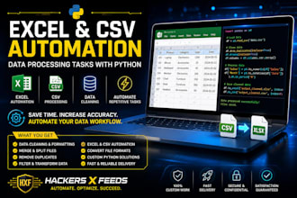 automate excel CSV and data processing tasks with python