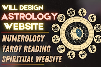 astrology website numerology website tarot reading website spiritual website