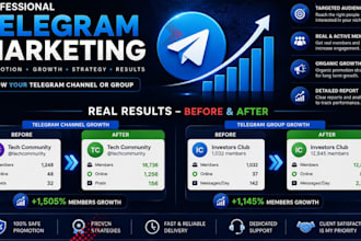 do professional telegram marketing and promotion