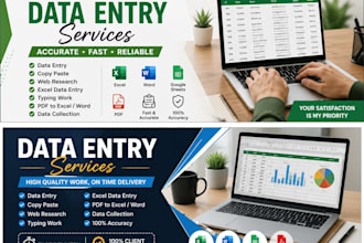 do accurate data entry , excel and googlesheets work