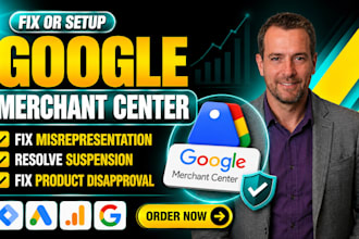 fix google merchant center misrepresentation, suspension and product disapproval