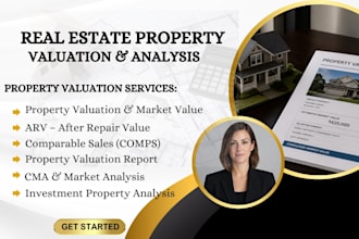 do real estate property valuation, arv, comps and valuation report