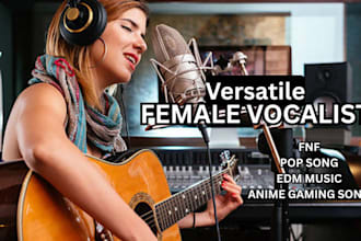 create anime fnf background music, edm vocals and ghost production