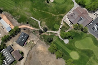 design site model from google map, golf course terrain,fairways, green landscape
