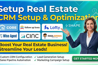 setup real estate crm kvcore follow up boss lofty wise agent cinc real geeks