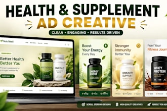 setup health supplement ads for facebook instagram and social media