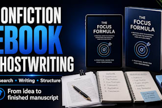 ghostwrite your nonfiction ebook with research and structure