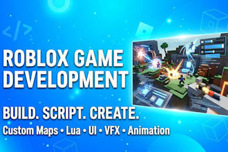 be your roblox game developer and build full roblox game development