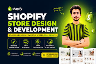 expert shopify website developer for theme customization, shopify store design