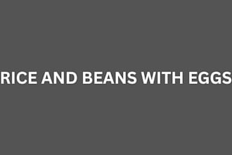 cook rice and beans with eggs for you