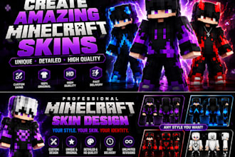 design a custom minecraft skin for your character